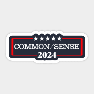 Common Sense Election Sticker